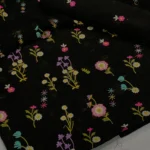 Bareeza lawn 3 piece back botti Black