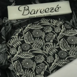 3 Piece Printed Lawn Black | Lifefold Collection