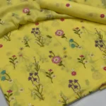 Bareeze lawn 3 piece butter yellow