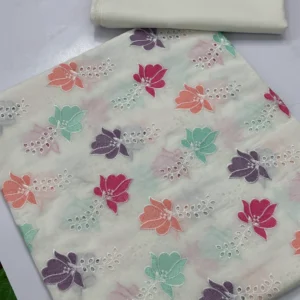 Bareeze 2 piece lawn white